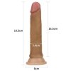 Dwuwarstwowe realistyczne dildo na przyssawce 17,5 cm